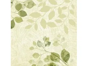 Serviet Bio Dunisoft Airlaid L40xB40cm FSC Paisley Leaves,6 pk x 60 stk/krt