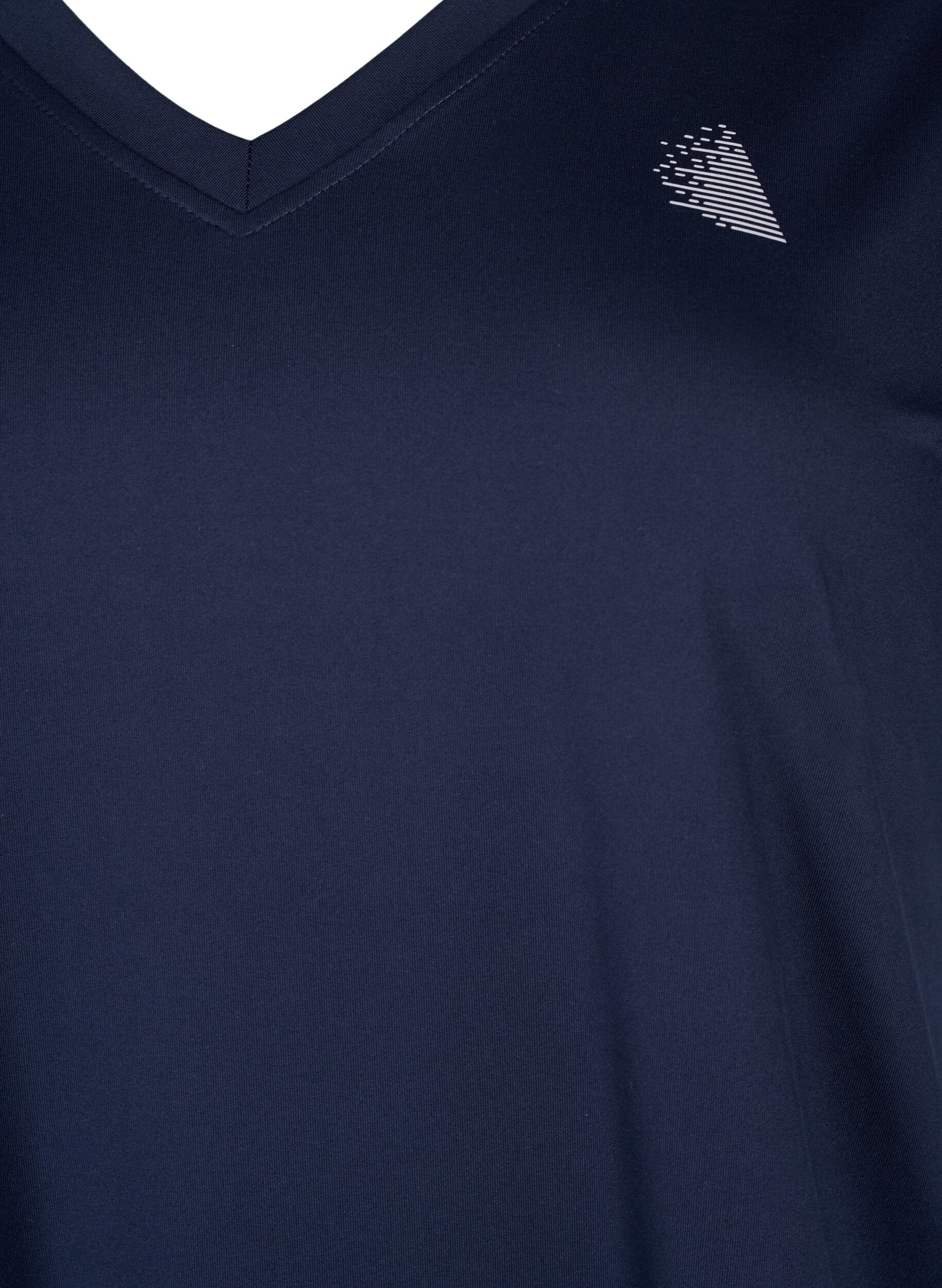 Trænings t-shirt med v-hals