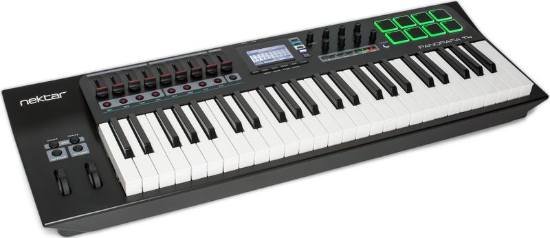 Nektar - Panorama T4 - MIDI-controller - Zwart - 49-toetsen Synth-action Toetsenbord