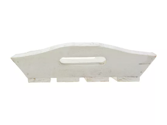 Ensemble de 2 plateaux en bois blancs