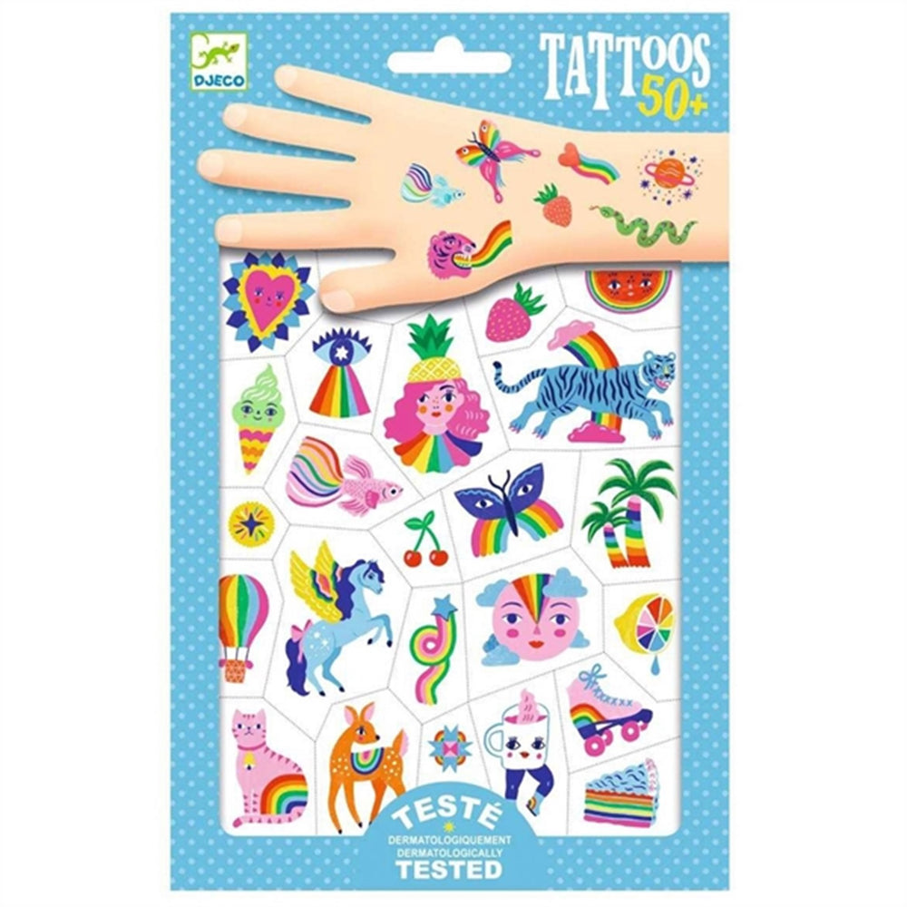 Køb Djeco Tattoos Regnbuer