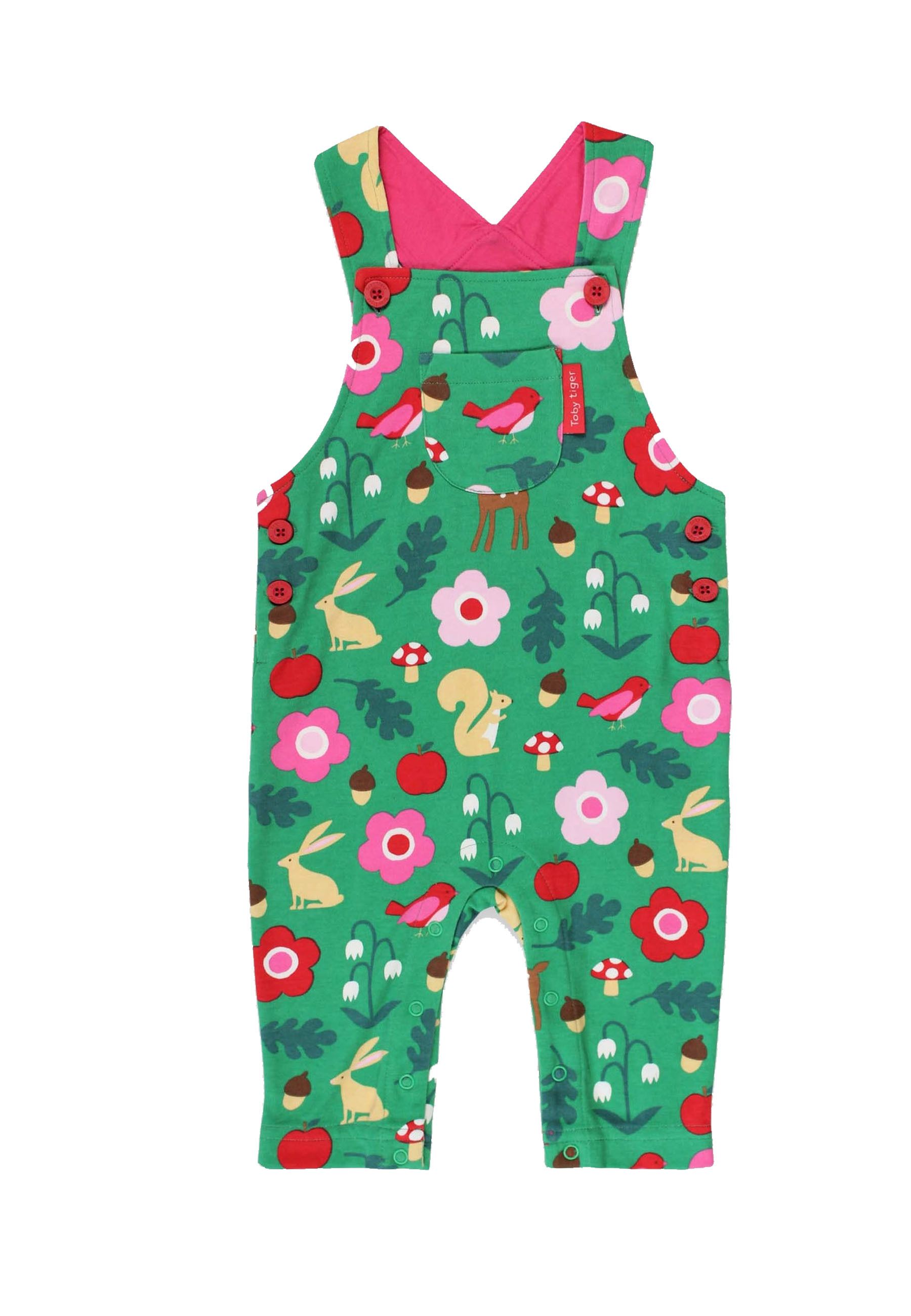 Toby Tiger Latzhose mit Wald Print