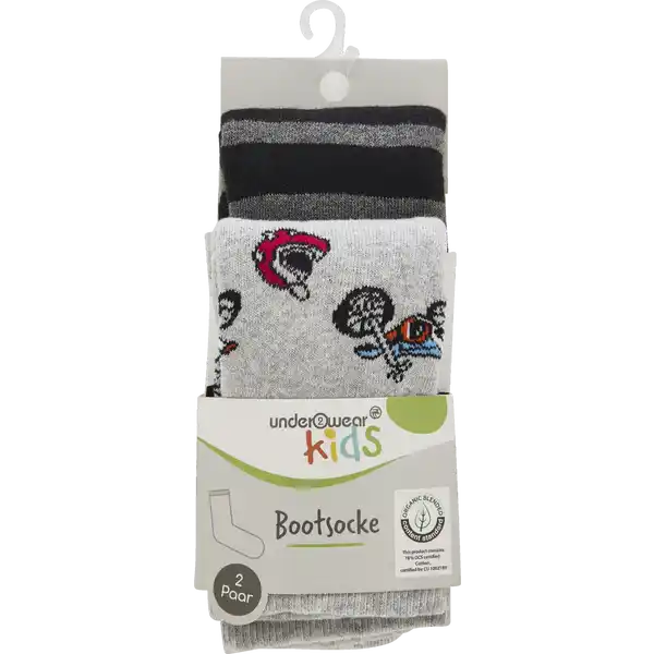 2er Pack Bootsocks design Junge 31 / 34