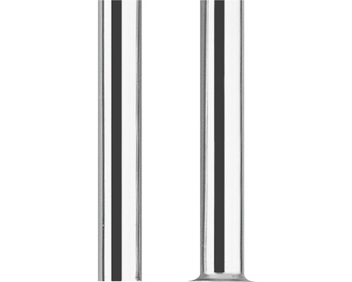Koperen buis Ø 8x500 mm verchroomd