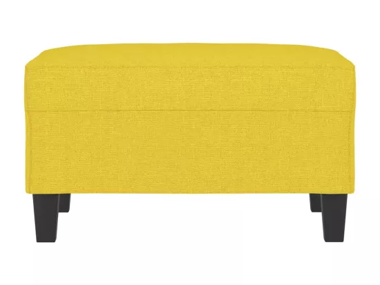 Repose-pied Jaune clair 70x55x41 cm Tissu