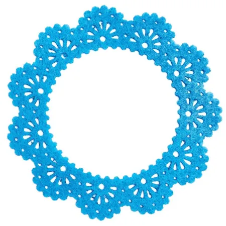 Folia Filzrähmchen Ton in Ton blau