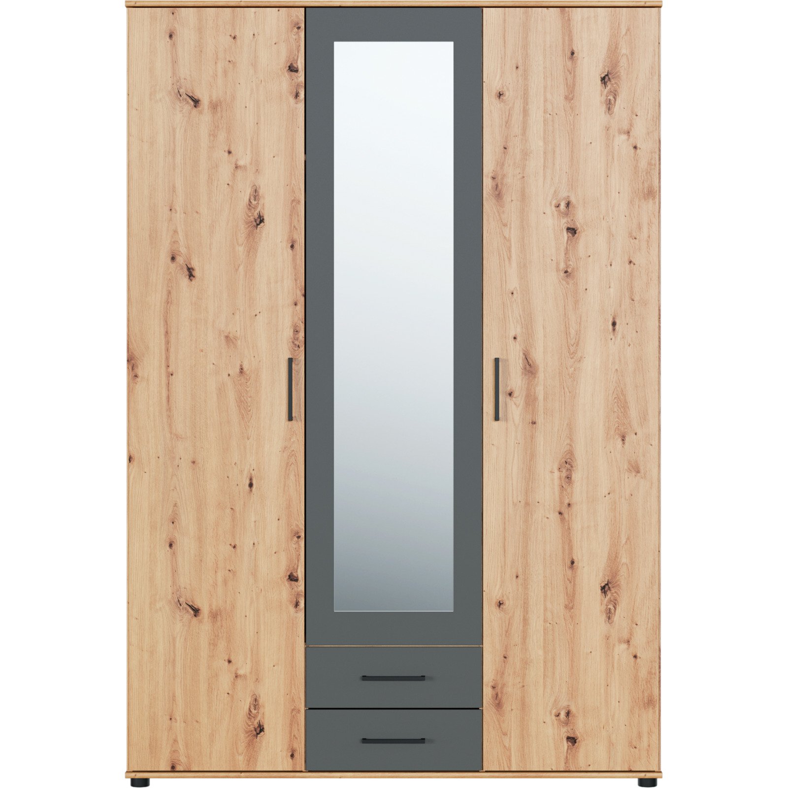 Schrank Bianca II, 3-türig, 137 x 201 cm artisan
