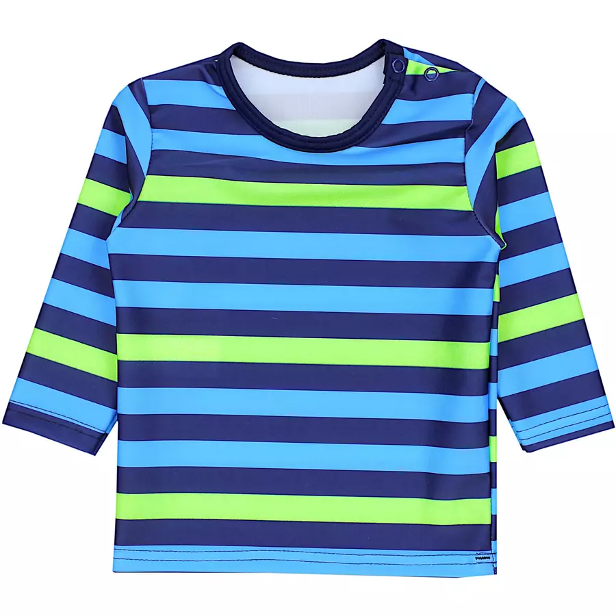 Aquarti Baby Jungen Bade-Set Zweiteiliger Badeanzug T-Shirt Hose grünblau
