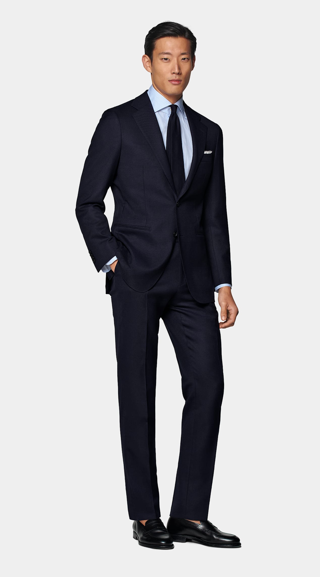 Costume Perennial Havana coupe Tailored bleu marine