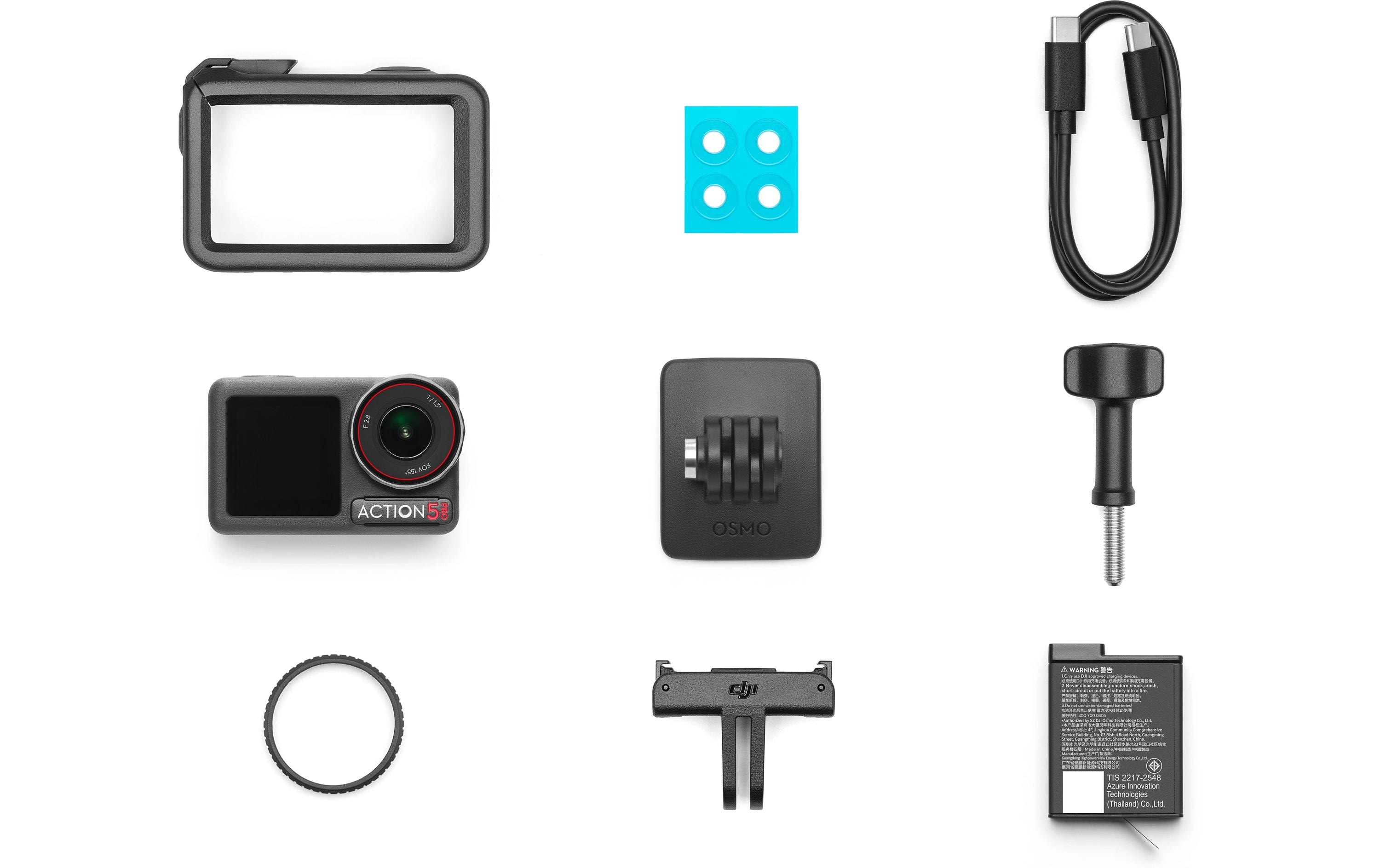 Actionkamera Osmo 5 Pro Standard Combo<br>Die Action-Cam mit revolutionärer Bildqualität
