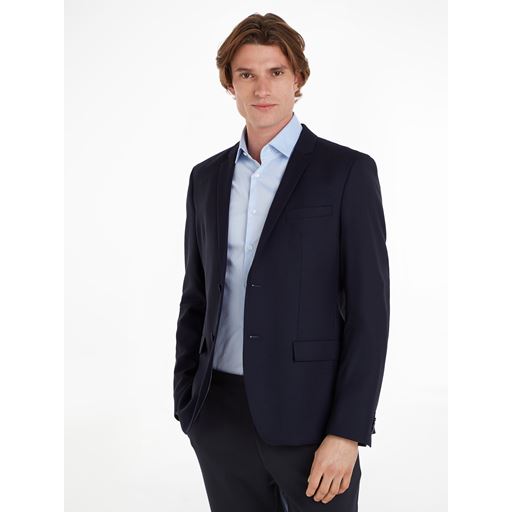 Calvin Klein Bi-Stretch S100 Wool Slim Blazer, Calvin Navy, 52