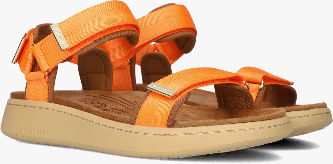 WODEN oranje woden sandalen line
