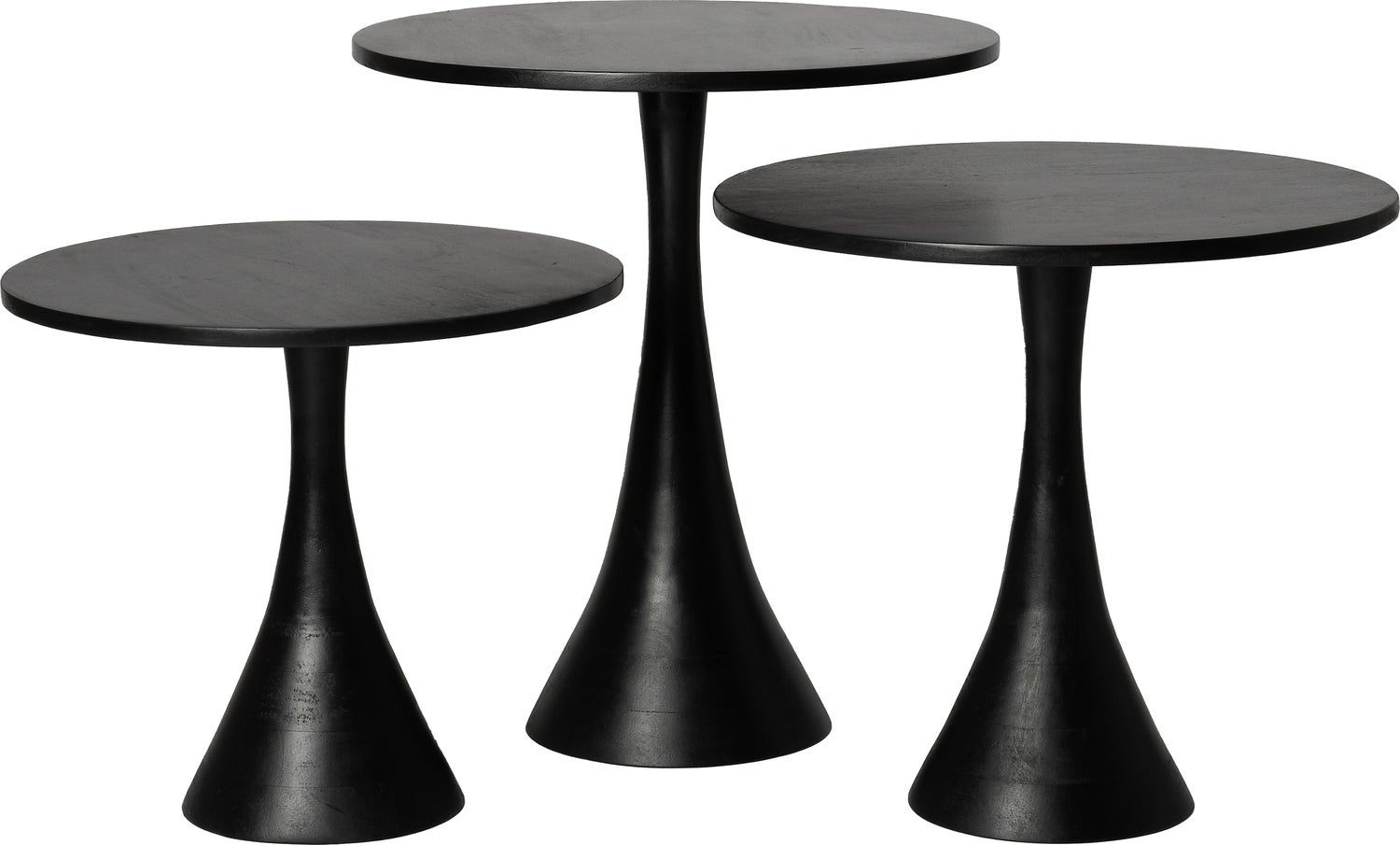 Intratuin bijzettafel Toye zwart D 50 H 45 cm