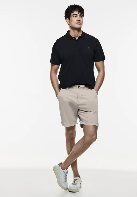 Regular Fit Chinoshorts - light sand beige