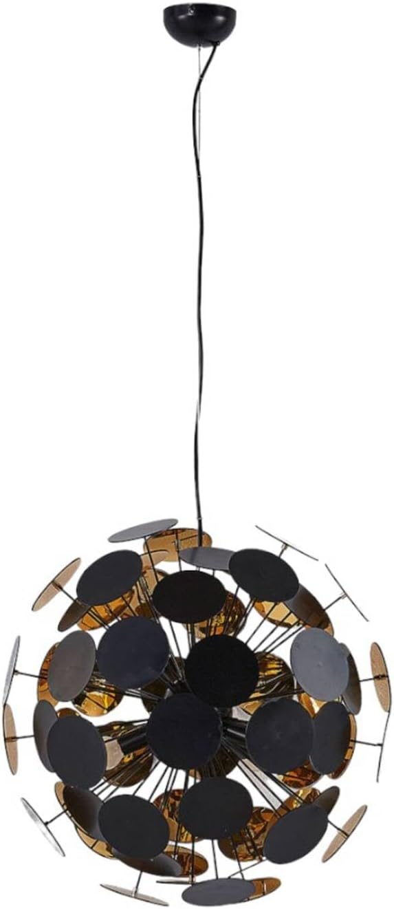Lindby Pendelleuchte Kinan (Modern) in Schwarz (5 flammig, E14) - Deckenlampe Esstischlampe Hängelampe Hängeleuchte Wohnzimmerleuchte