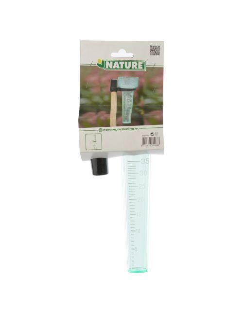 Nature Regenmeter - Regenmeter - 8.5x8.5x24.5 cm Transparant