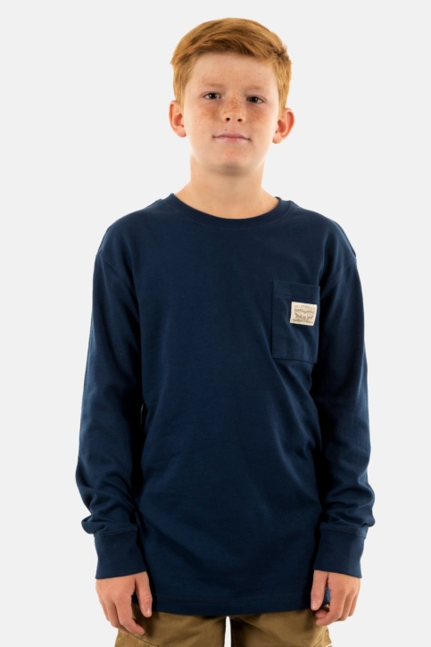Tee shirts manches longues levi's® organic patch pocket c8d dress blues