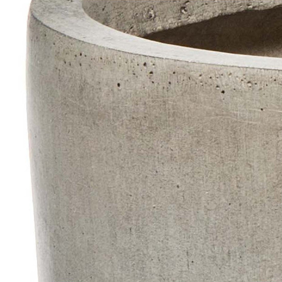 Pot Œuf, gris ciment Ø 35 x H. 34 cm