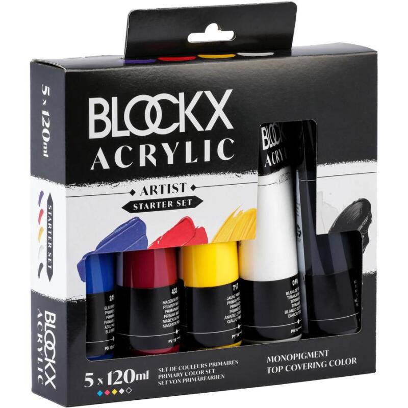 Set acrylique 5 x 120ml - Primaires
