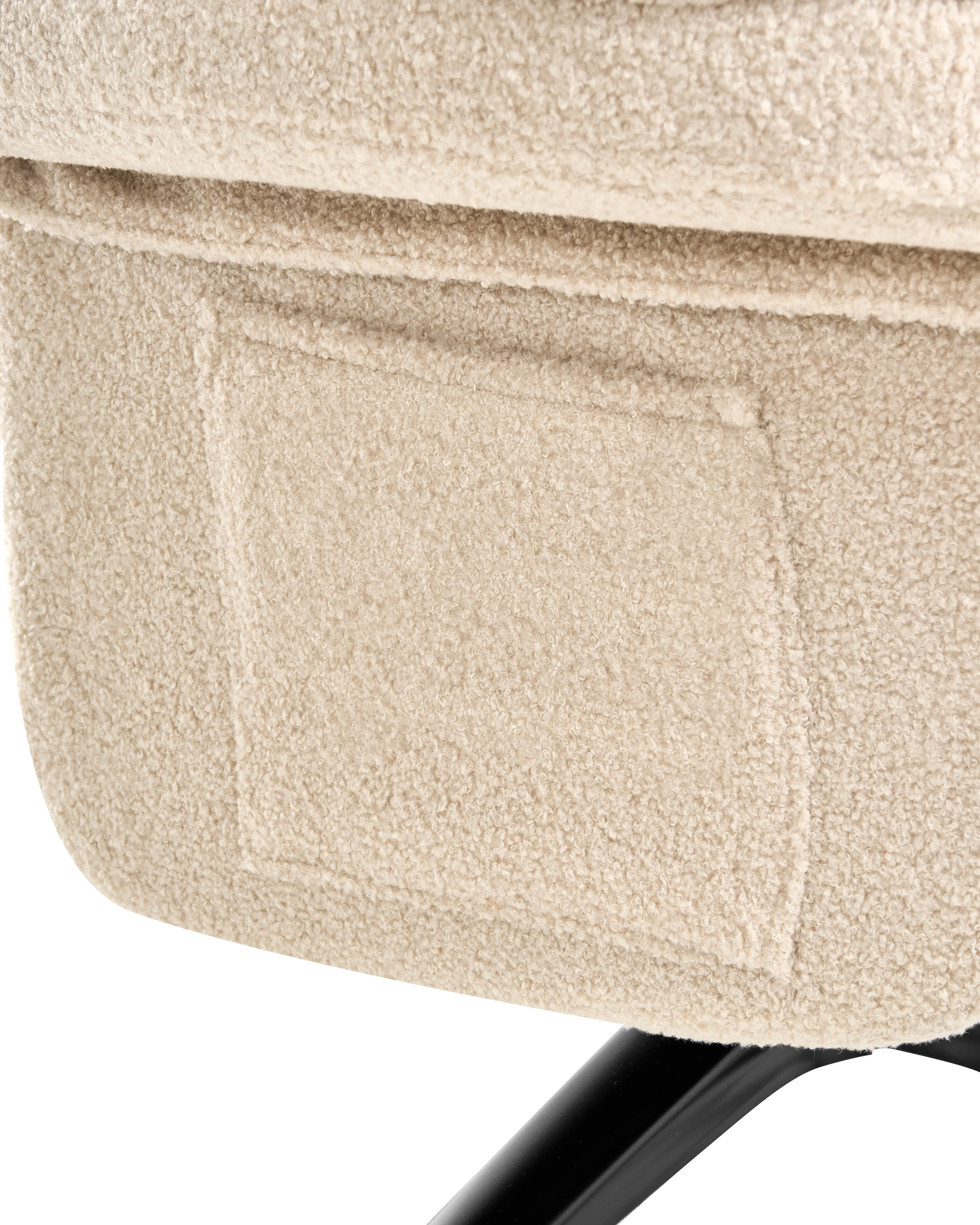 Relaxfauteuil GERAS Bouclé Beige