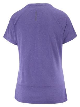 Maillot manches courtes Salomon Cross Run Graphic Violet Femme