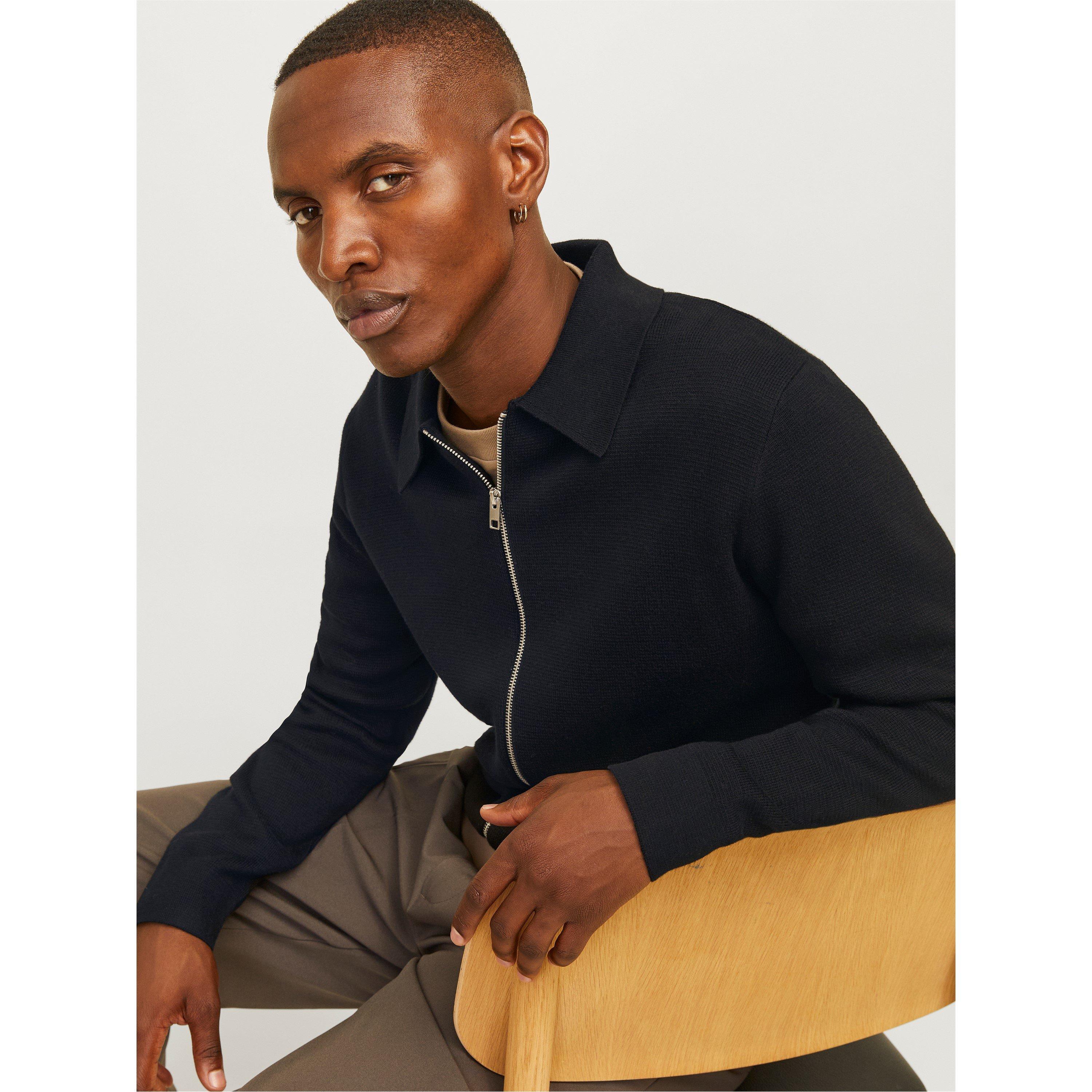 Jack and Jones JJ Stitch Knit Cardigan Mens