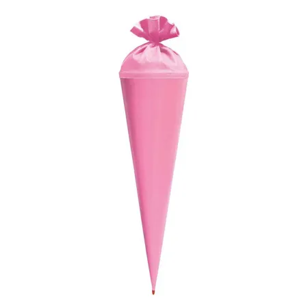 Roth Bastelschultüte 70 cm farbig mit Verschluss rosa