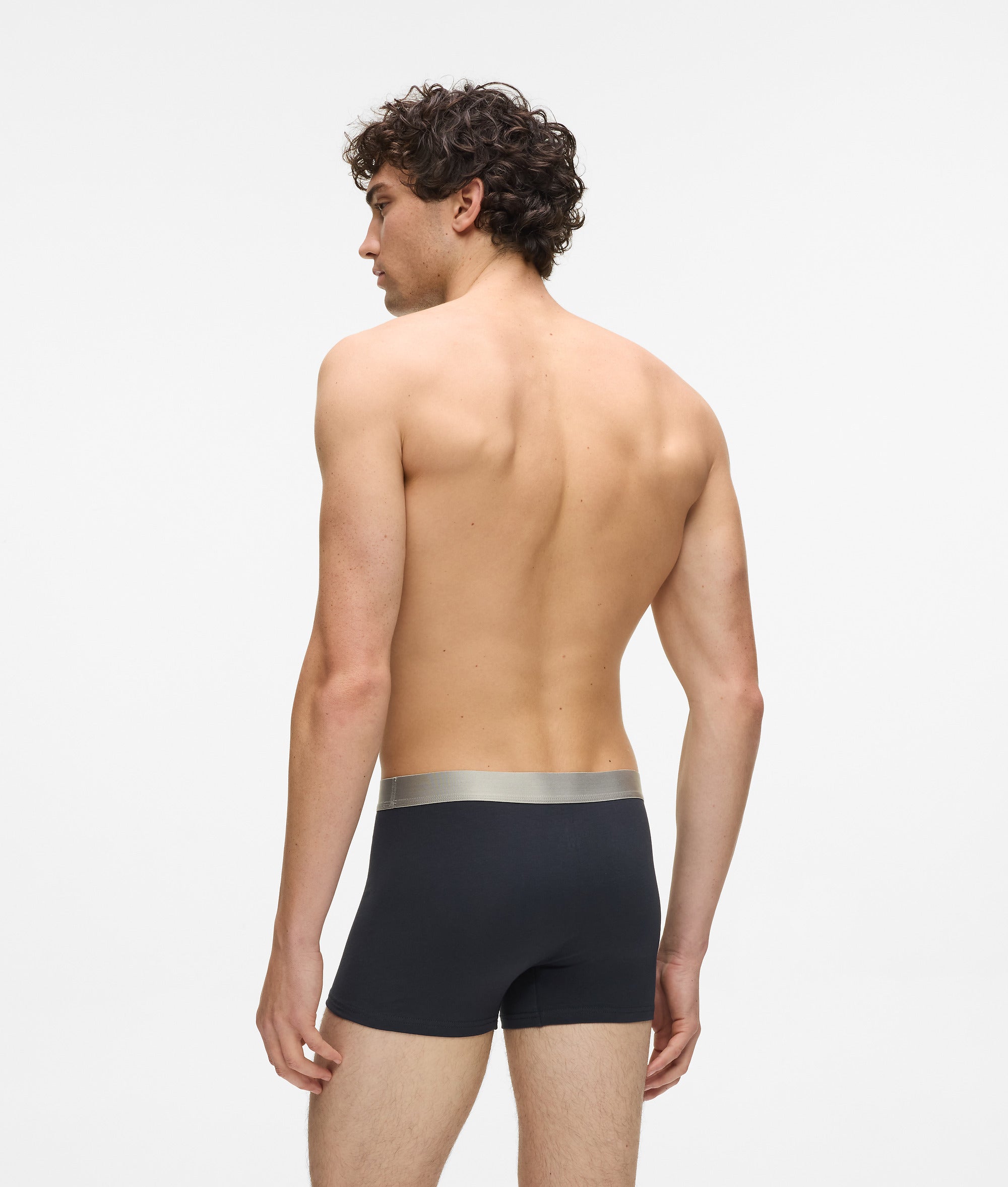 Metallic boxers met logo – 3 stuks