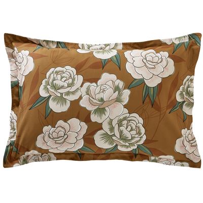 Linge de lit motif fleurs japonaises - BECQUET CRÉATION