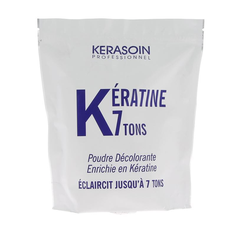 Poudre décolorante bleue enrichie en kératine 7 tons
