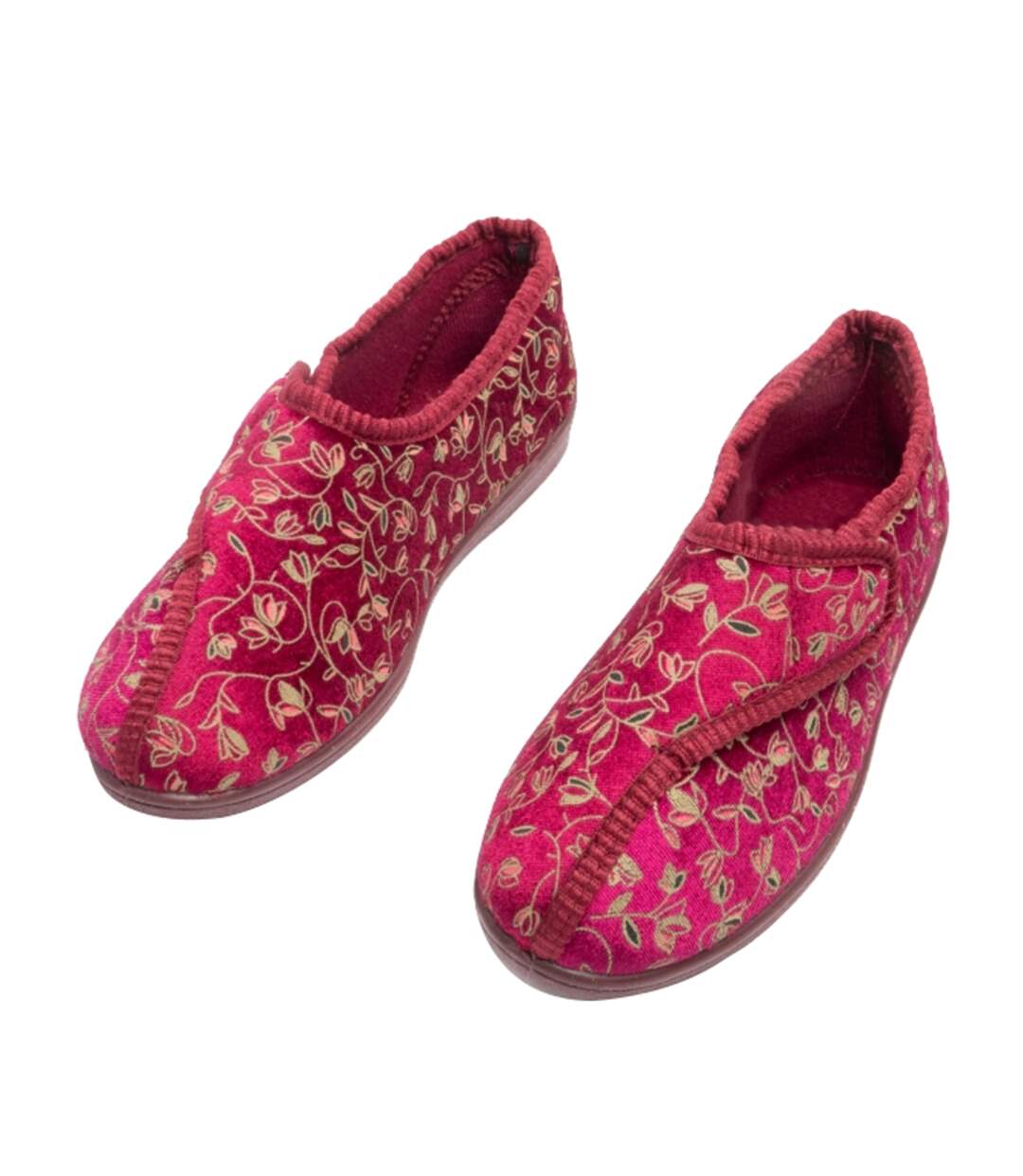 Zedzzz Janice - Chaussons à scratch - Femme (Vin) - UTDF533