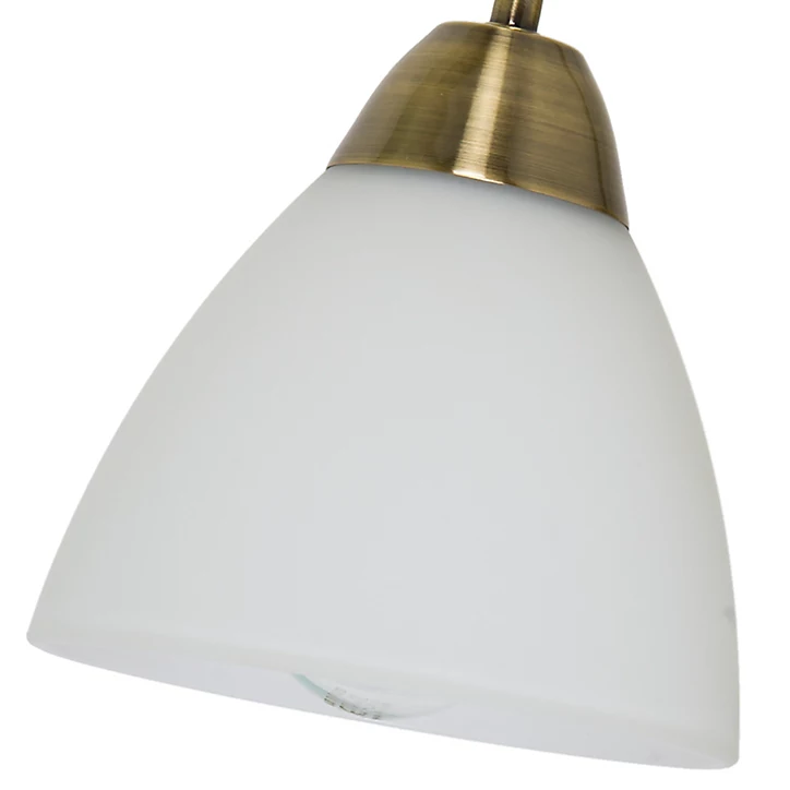 Applique murale incandescent Saucats GoodHome E27 or