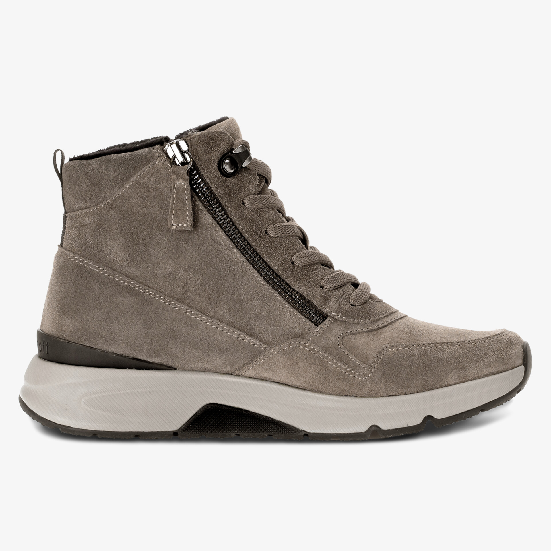 rollingsoft Damen Schnürstiefeletten beige