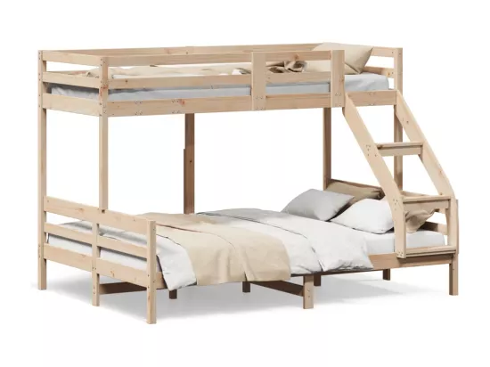 Lit superposé 90x200-140x200 bois de pin massif