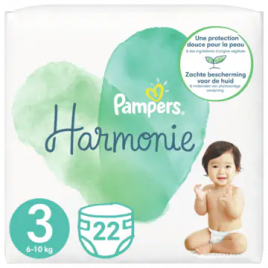 Pampers Harmonie maat 3 luiers (vanaf 6 kg tot 10 kg)