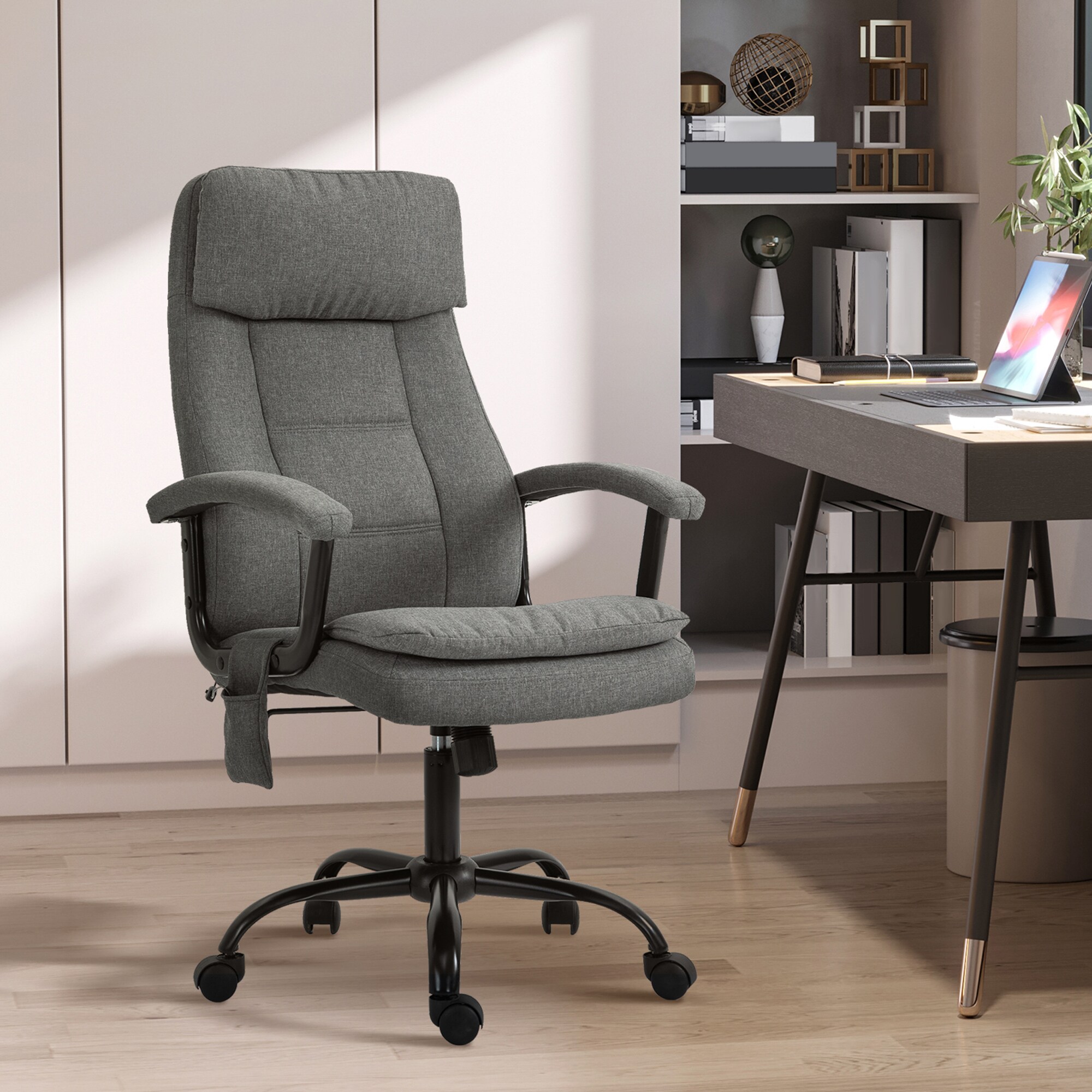 Vinsetto Bürostuhl  mit Massagefunktion 63 x 70 x 112-121 cm (BxTxH)