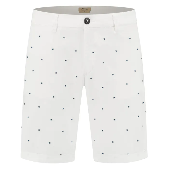 40WEFT Lennybe Micro Ricamo Asterisco Chino Short Heren