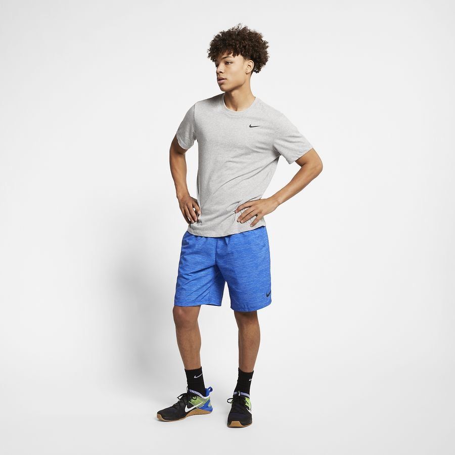 Nike Dri-FIT Men's Fitness T-Shirt DK GREY HEATHER/BLACK