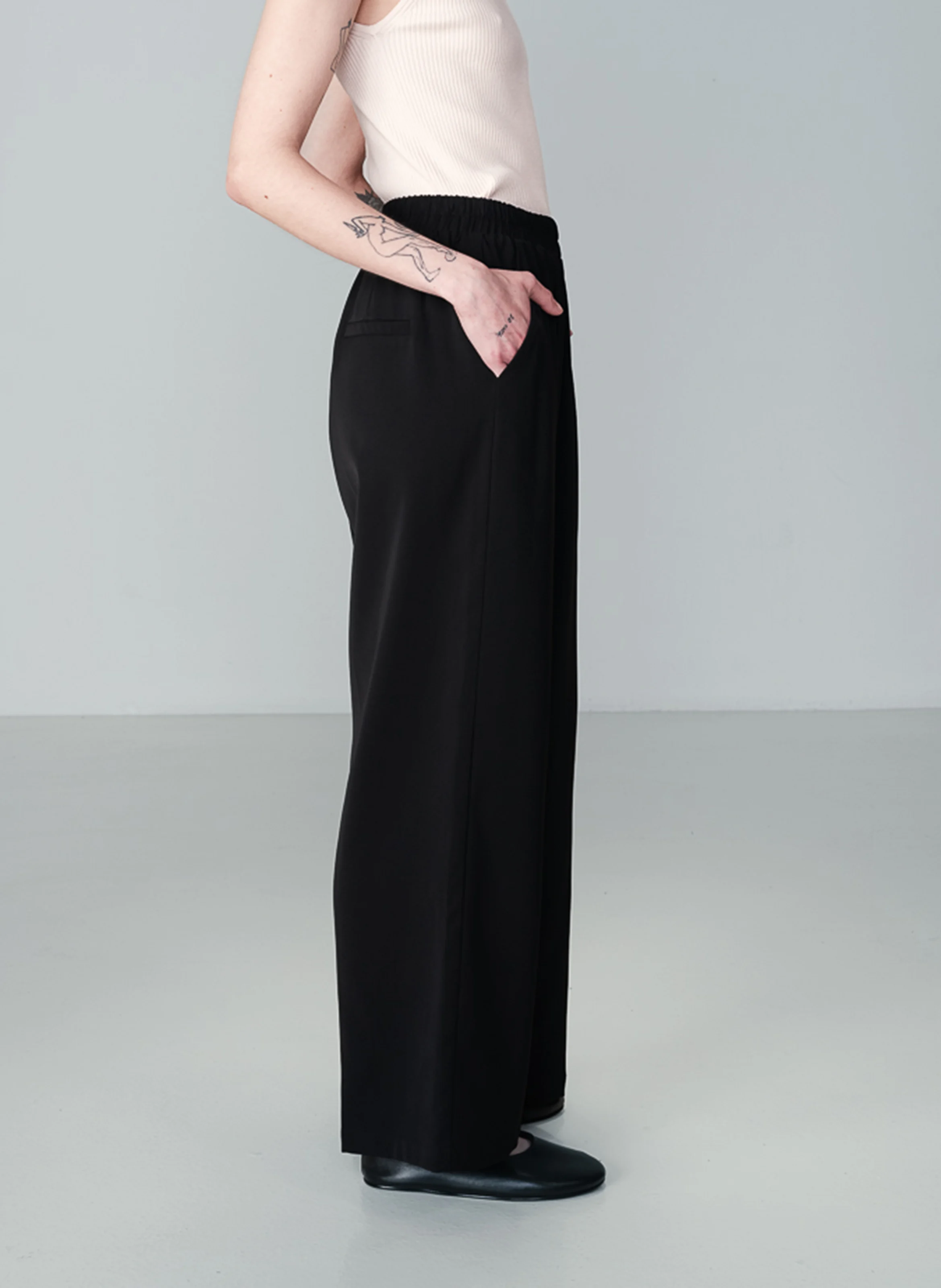 NOBLESSE - Pantalon large | Noir