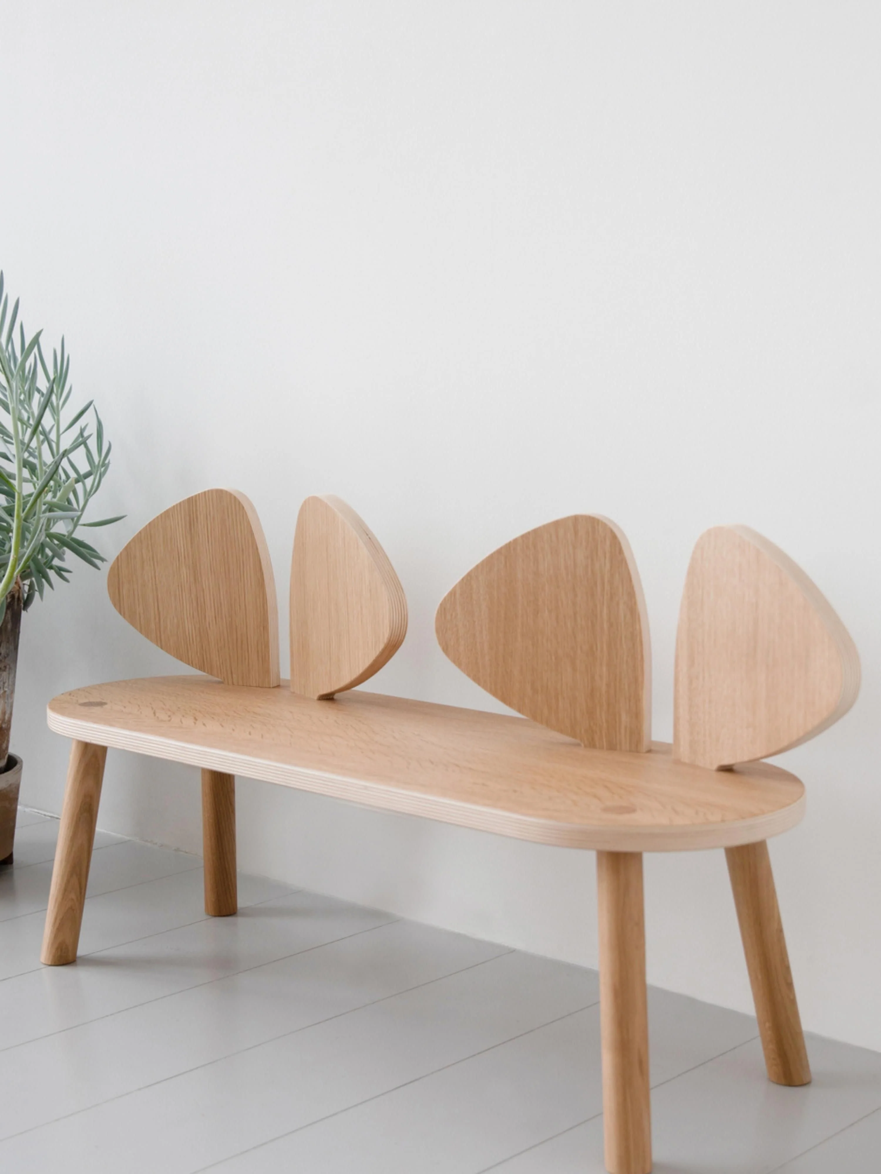 Houten kinderbank Mouse