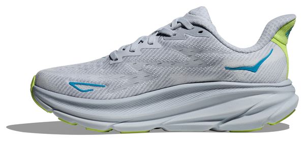 Chaussures Running Hoka Clifton 9 Gris/Rose/Vert Femme