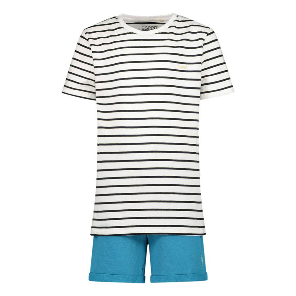 ESPRIT sweater + T-shirt + short geel