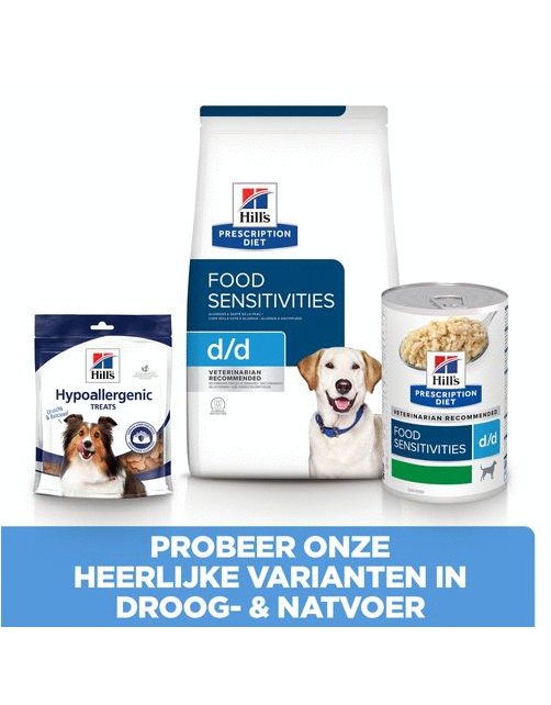 Hill's Prescription Diet D\/D Food Sensitivities Zak Eend&Rijst - Hondenvoer