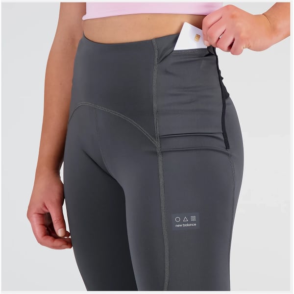 Collant trail NEW BALANCE IMPACT RUN AT HIGH RISE TIGHT W BLACK