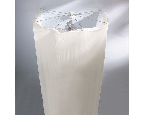 Vervangend douchegordijn Kleine Wolke Spider 200 x 170 cm wit
