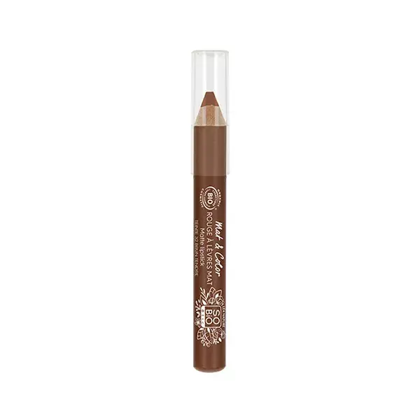 Batom Jumbo Matte Lea Nature So Bio Étic, Matte & Color 32 Castanho Suave, 2g