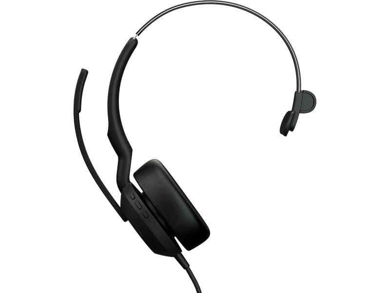 Jabra Headset Evolve2 50 Mono UC USB C/A Professionelles Mono Headset mit USB C & A Anschluss