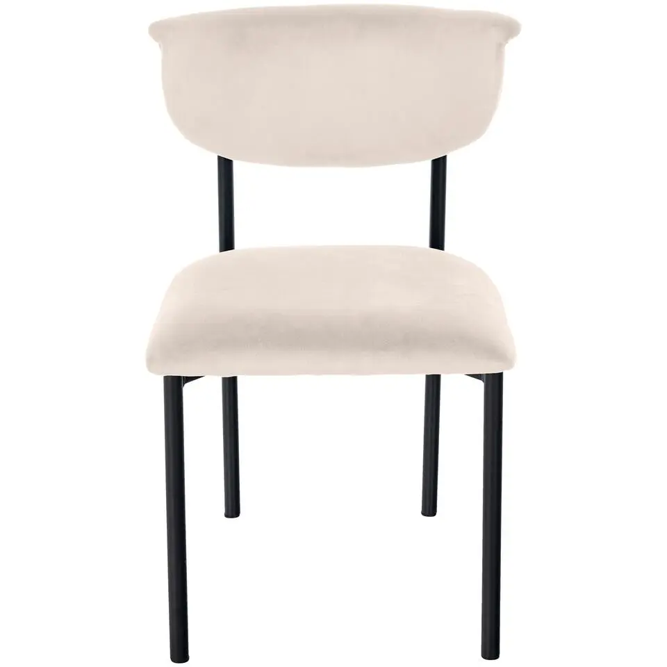 CLP Eetkamerstoel Gambell Fluweel - creme