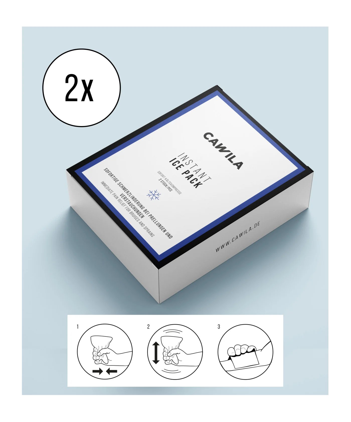 Cawila Instant ICE PACK 2 Stück 22 x 15cm
