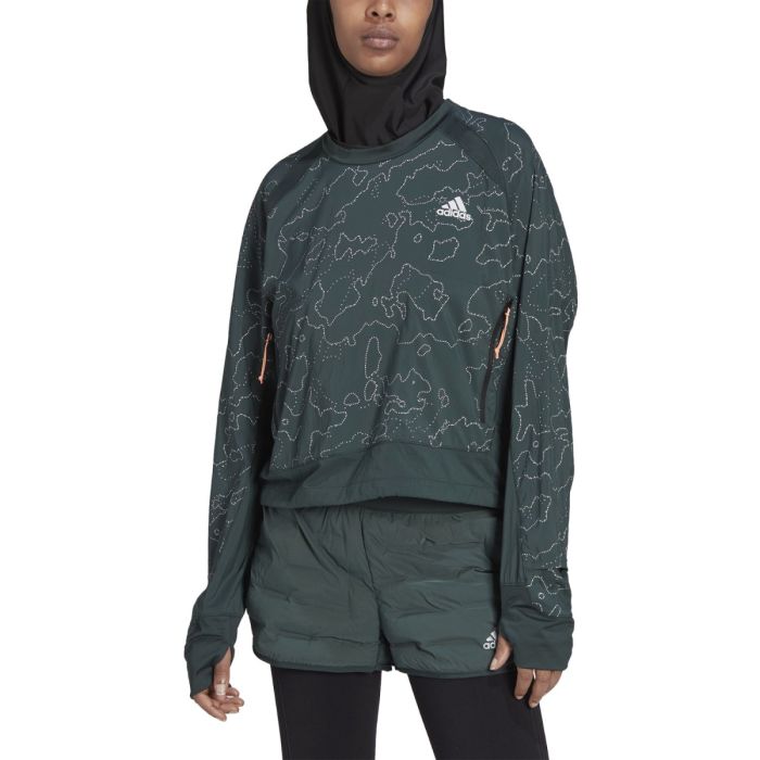 adidas Dame Jakker Xcity Cover Up Grøn